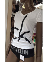 Μπλουζάκι Κ.Μ. S/S V-Neck Top Λευκό