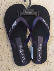 Flip Flop Σαγιονάρες Logo Tape ΜΑΥΡΟ/ΜΩΒ