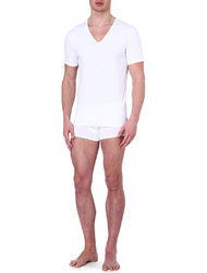 Pack 2 T-Shirts V-Neck CK One Λευκό