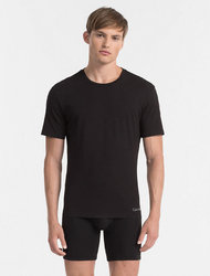 Pack 2 Crew Neck T-Shirts 100% Cotton Μαύρο (2 τεμάχια)