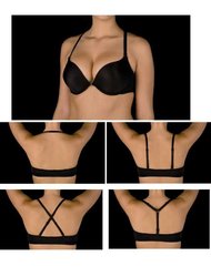 SELENE CREACIONES ΣΟΥΤΙΕΝ DOUBLE PUSH UP ELY B-CUP ΜΑΥΡΟ
