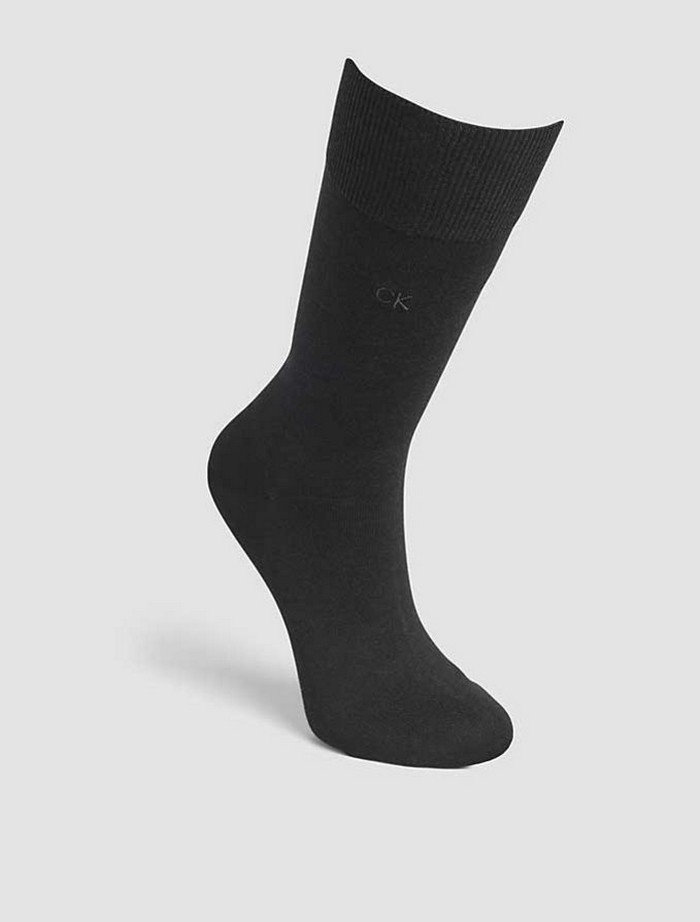 Pack 2 Pair Socks 2PK Casual Flat Μαύρο