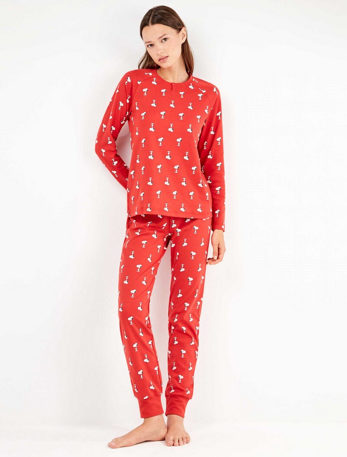 Σετ Πιτζάμα Snoopy με U-Neck