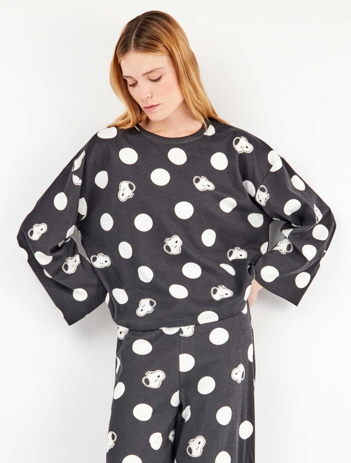 Σετ Πιτζάμα Snoopy με U-Neck