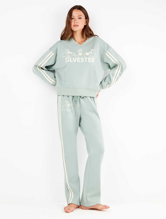 Σετ Πιτζάμα Sylvester με U-Neck