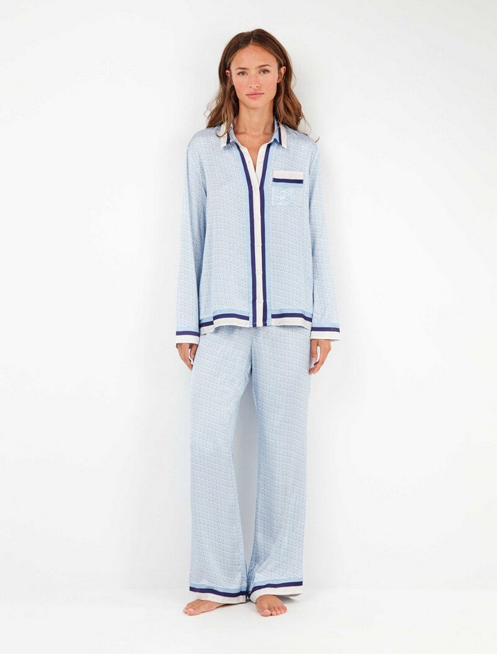 Σετ Πιτζάμα Satin με Κουμπιά