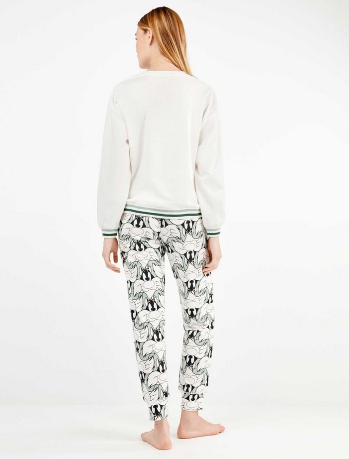 Σετ Πιτζάμα Sylvester με U-Neck