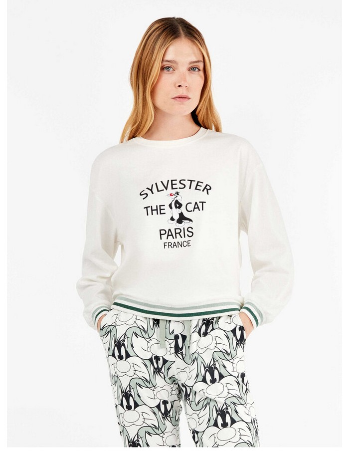 Σετ Πιτζάμα Sylvester με U-Neck