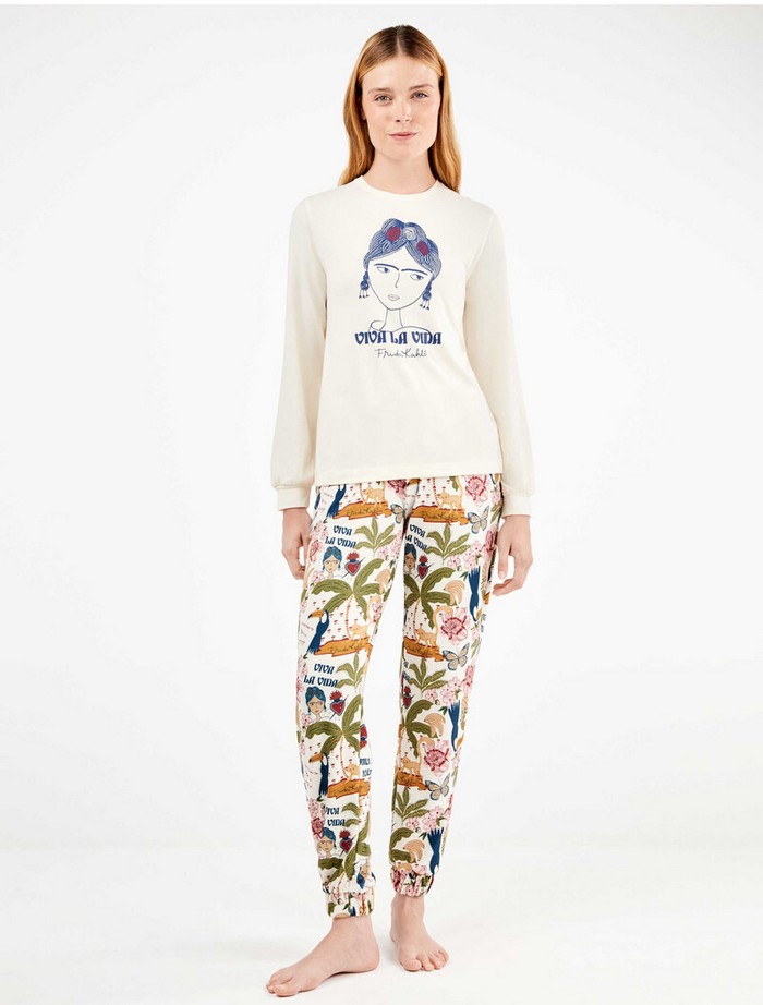 Σετ Πιτζάμα Frida Kalho με U-Neck