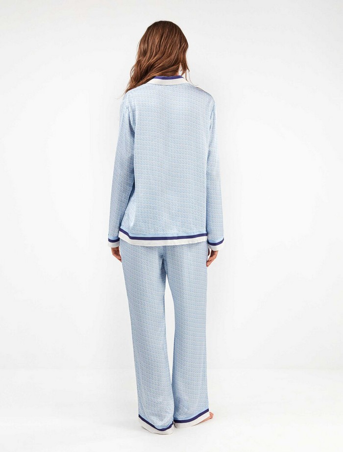 Σετ Πιτζάμα Satin με Κουμπιά