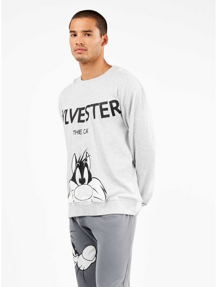 Σετ Πιτζάμα Sylvester με U-Neck