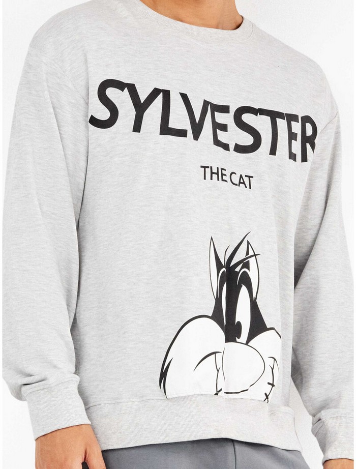 Σετ Πιτζάμα Sylvester με U-Neck