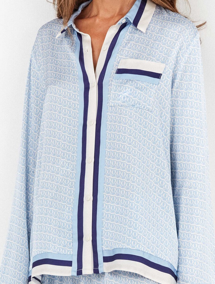 Σετ Πιτζάμα Satin με Κουμπιά