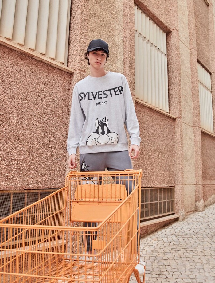 Σετ Πιτζάμα Sylvester με U-Neck