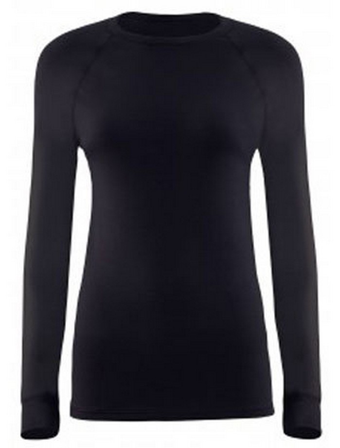 Μπλούζα Μακρύ Μανίκι Ισοθερμική Thermal Unisex Μαύρο