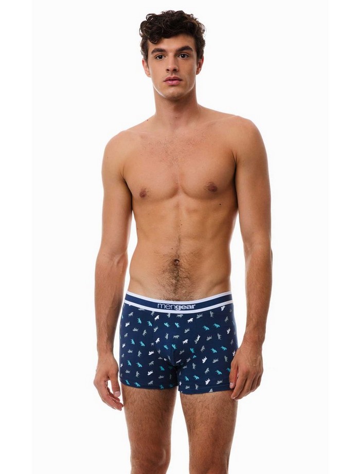 Pack 2 Boxers Mengear Bull ΜΠΛΕ/ΡΑΦ (2 Τεμάχια)