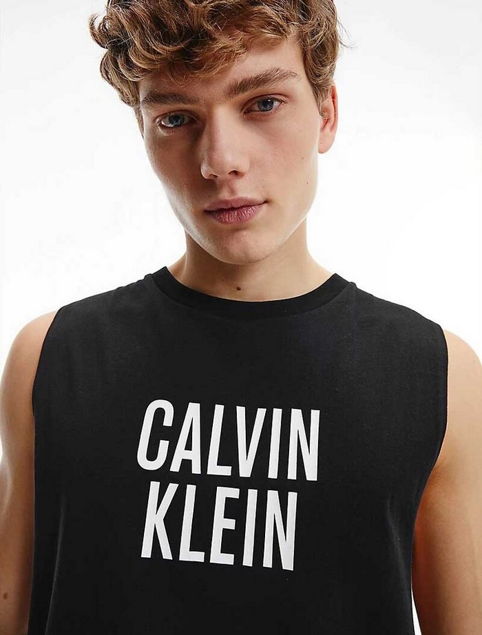 Relaxed Crew Tank Mαύρο