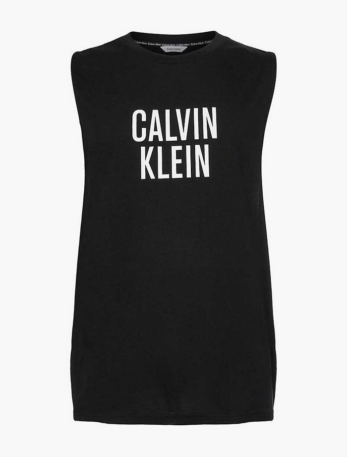 Relaxed Crew Tank Mαύρο