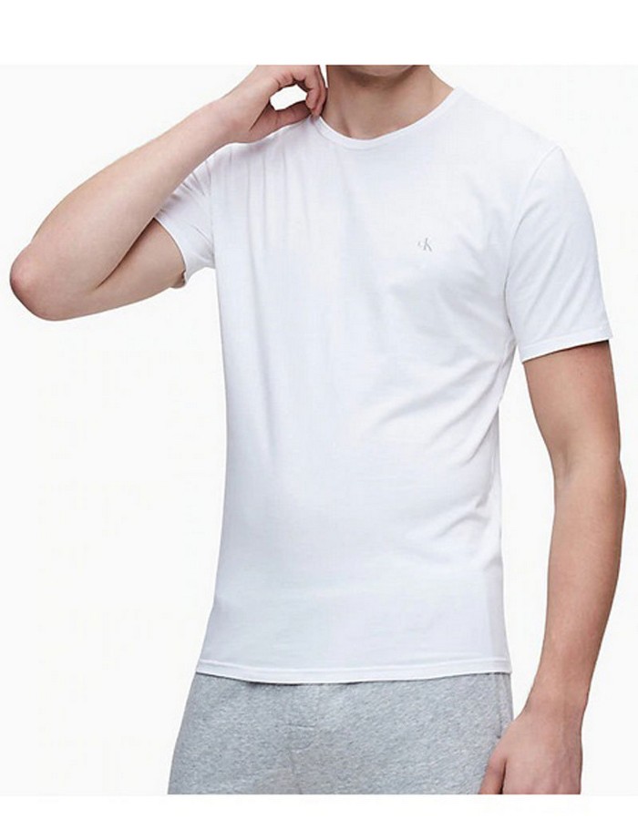 Μπλούζα S/S Crew Neck 2PK (Διπλό Πακέτο), Λευκό