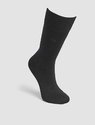 Pack 2 Pair Socks 2PK Casual Flat Μαύρο-Κόκκινο
