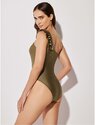 Μαγιό Ολόσωμο One Shoulder Κορμάκι Bodysuit