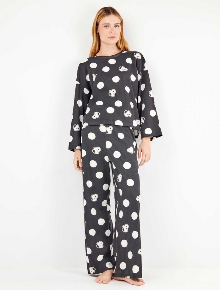Gisela Σετ Πιτζάμα Snoopy με U-Neck