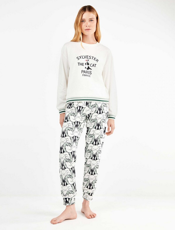 Σετ Πιτζάμα Sylvester με U-Neck