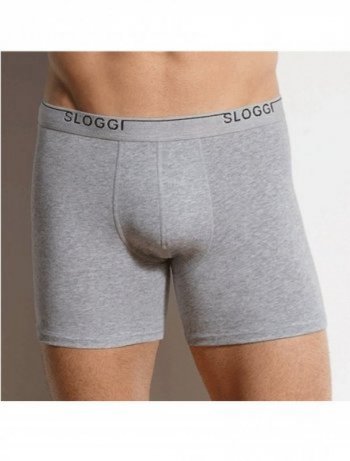 Boxer Μακρύ Basic Long Γκρί