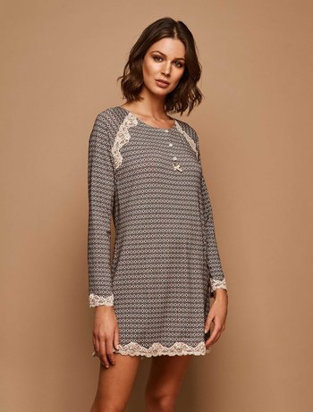 Nightdress Νυχτικό με Κουμπιά 98% Viscose