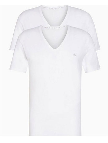 Μπλούζα S/S V Neck 2PK (Διπλό Πακέτο), Λευκό