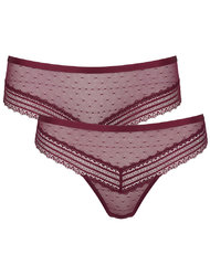 Bordeaux Roses fashion fit 2p Μπορντώ (2 Τεμάχια)