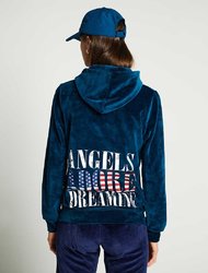 Ζακέτα Φόρμας Jacket American Flag & Παντελόνι Φόρμας Basic Πετρόλ