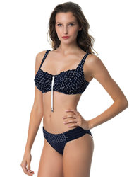 Μαγιο με Μπανέλα CUP-G & Slip Brief Φαρδύ Navy