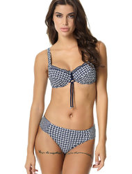 Μαγιο με Μπανέλα CUP-F & Slip Brief Φαρδύ Bottom NAVY
