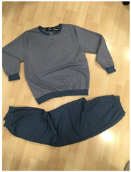 Σετ Πιτζάμα U-Neck με Πατιλέτα 80% Cotton