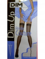 Κάλτσα-Καλτσοδέτα με Ραφή Resille Couture France
