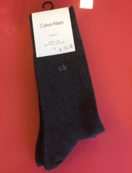 Pack 2 Pair Socks 2PK Casual Flat Ανθρακί