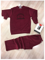 Homewear Σετ V-Neck Βελούδο 80% Cotton