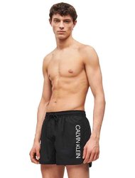 Μαγιό Shorts Runner-Logo Mαύρο