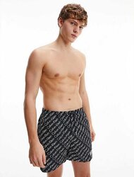 Μαγιό Medium Drawstring Βερμούδα Μαύρο-Χακύ Μονόγραμμα