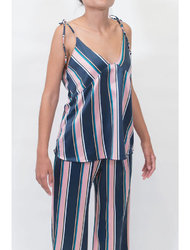 Homewear Σετ με Τιράντα & Long Pants Satin