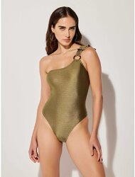 Μαγιό Ολόσωμο One Shoulder Κορμάκι Bodysuit