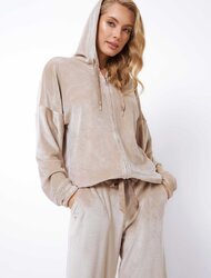 Madlen Set Soft Long Fleece Μπεζ